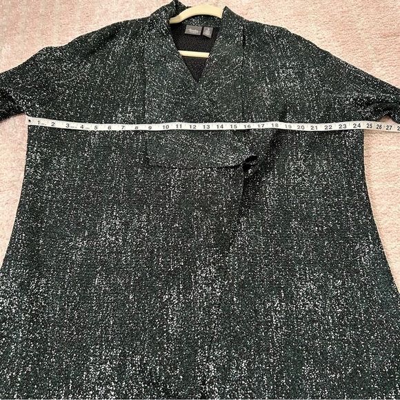 Chicos Travelers Waterfall Cardigan Crinkle Fabric Size 3(XL-16) Fall Holiday - Picture 7 of 13